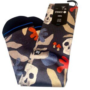 Stance Tropiskull Socks Skull Men’s XL Fits Shoe Size 14-17 Crew Mid-Calf